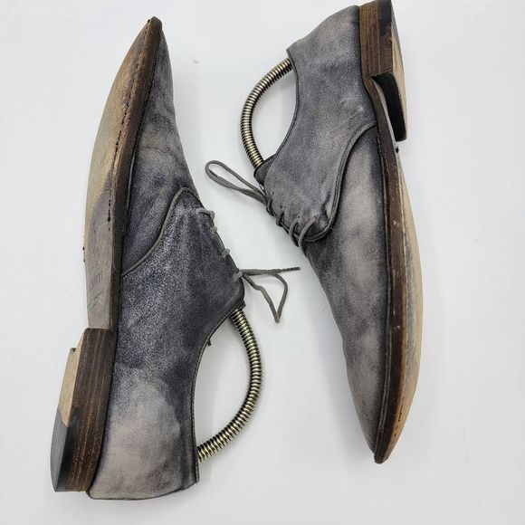 Cesare Paciotti Distressed Gray Suede Derby Size 9 main image 7